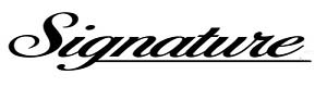 signature